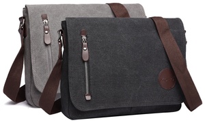 Men's Canvas Messenger Bag