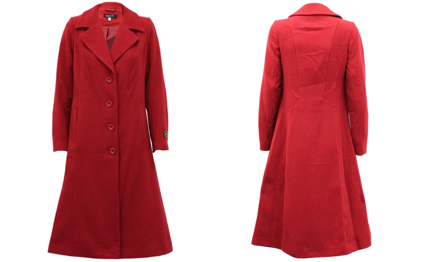 Image 9: Women's Long Cashmere Coat