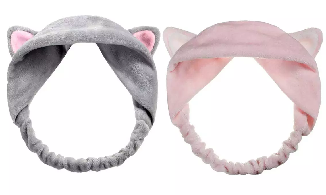 Bandeau cheveux avec oreilles de chat pour se démaquiller - Second Medium