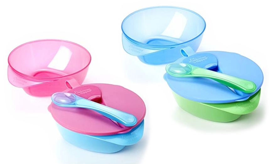 Image 1: Two Tommee Tippee Feeding Bowls