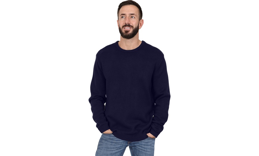 Image 7: Blu Apparel Knitted Crew Neck Jumper 