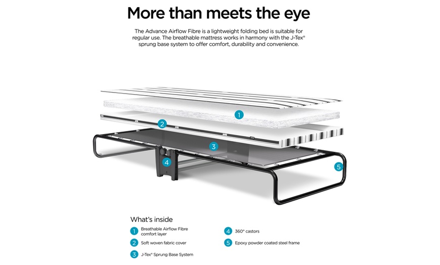 Image 15: Jay Be folding bed and mattress