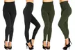 Two-Pack High Waist Seamless Fleece Lined Leggings - Second Medium
