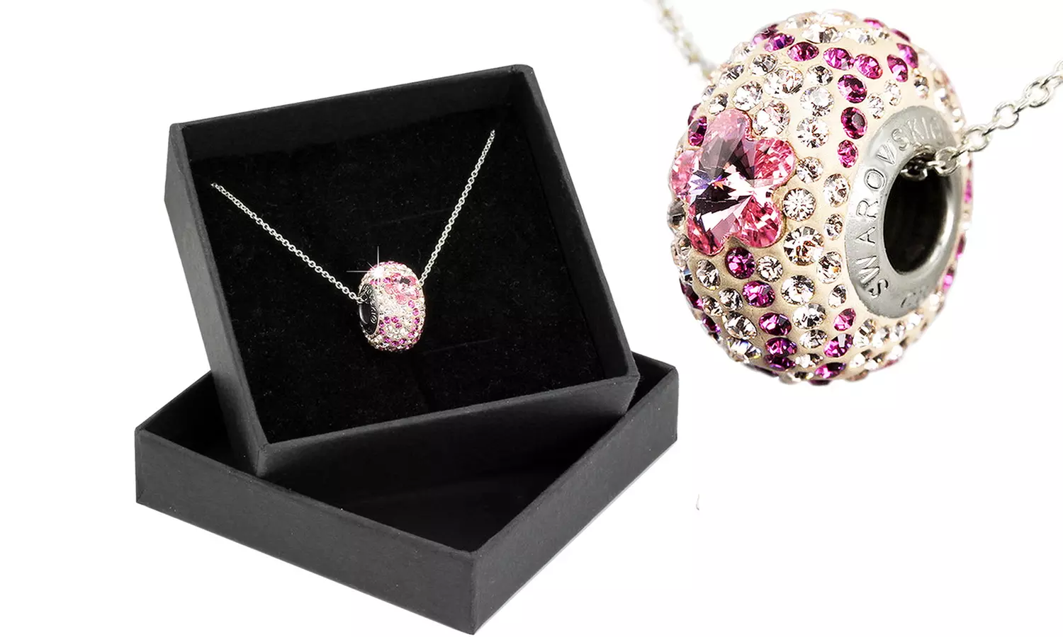 Collier orné de cristaux Swarovski® Fleur - Second Medium