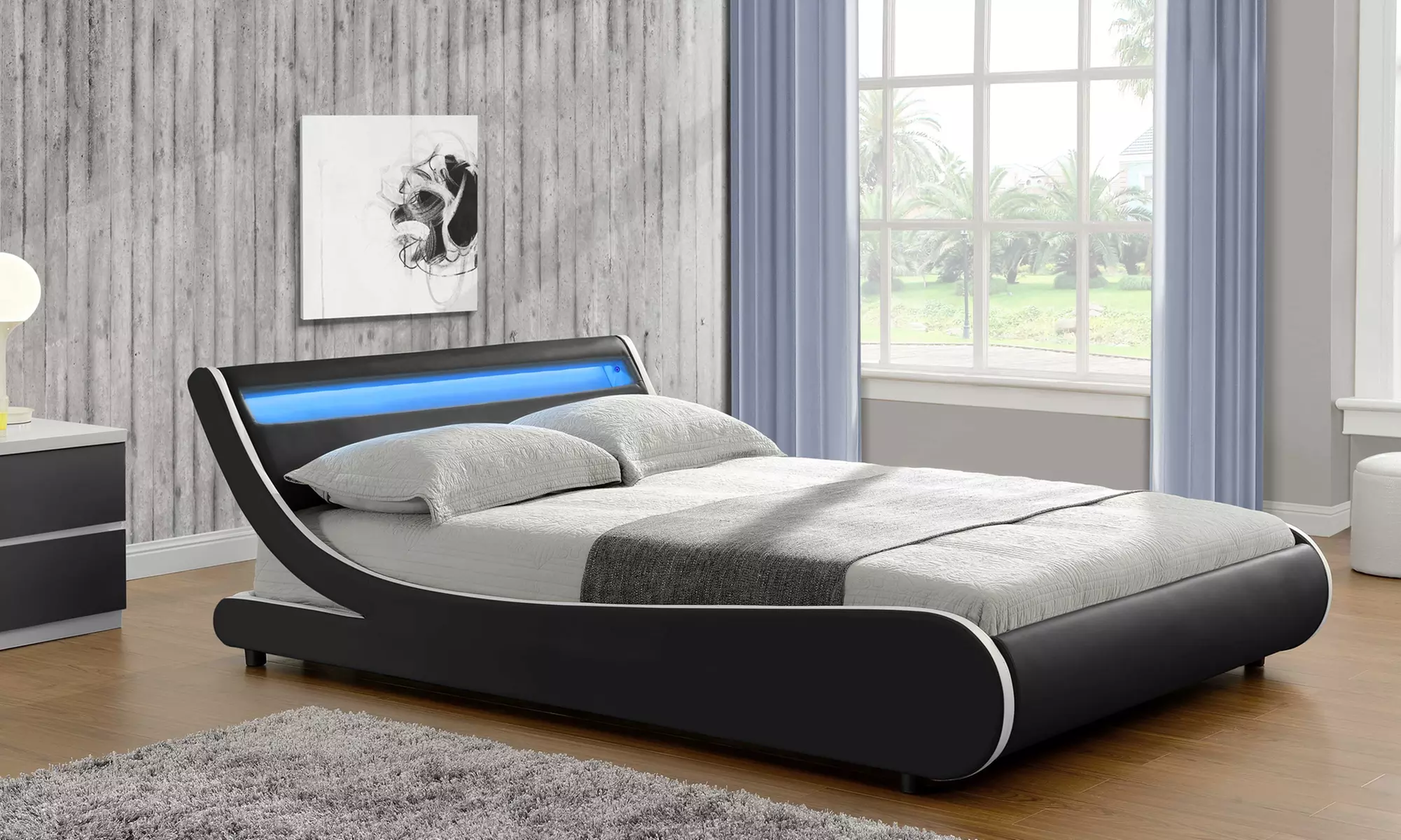 Lit LED Comet, avec malelas en option, Fournier Decoration, livraison gratuite - Primary Image