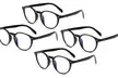 One, Two or Four Pairs of Round Frame Blue Light Filter Glasses - Second Medium