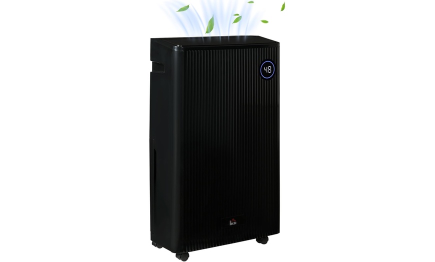 Image 8: HomCom Dehumidifier with Air Purifier and Hepa Filter