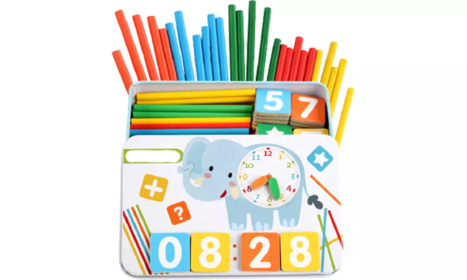One or Two Kids' 85-Piece Magnetic Mathematics Educational Toys