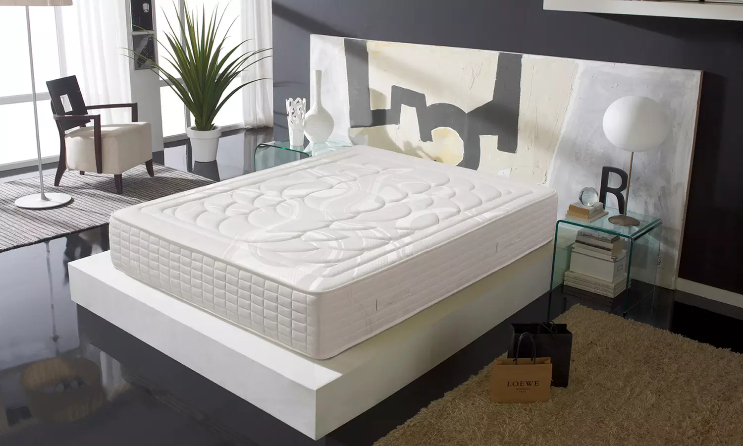 Matelas à ressorts avec viscoélastique - effet Relax - 7 zones de confort - dimensions au choix - Primary Image