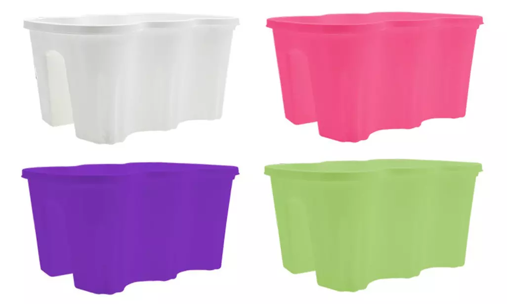 Fioriera rettangolare da balcone disponibile in 4 colori - Primary Image