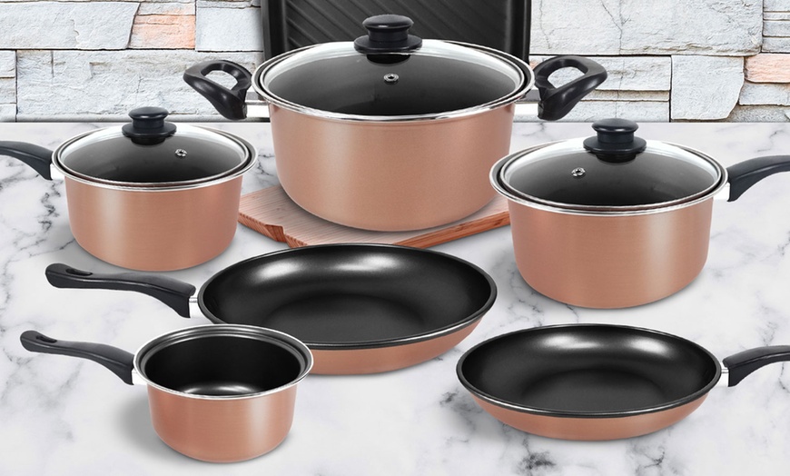 Image 6: 10-Piece Cookware Pan Set