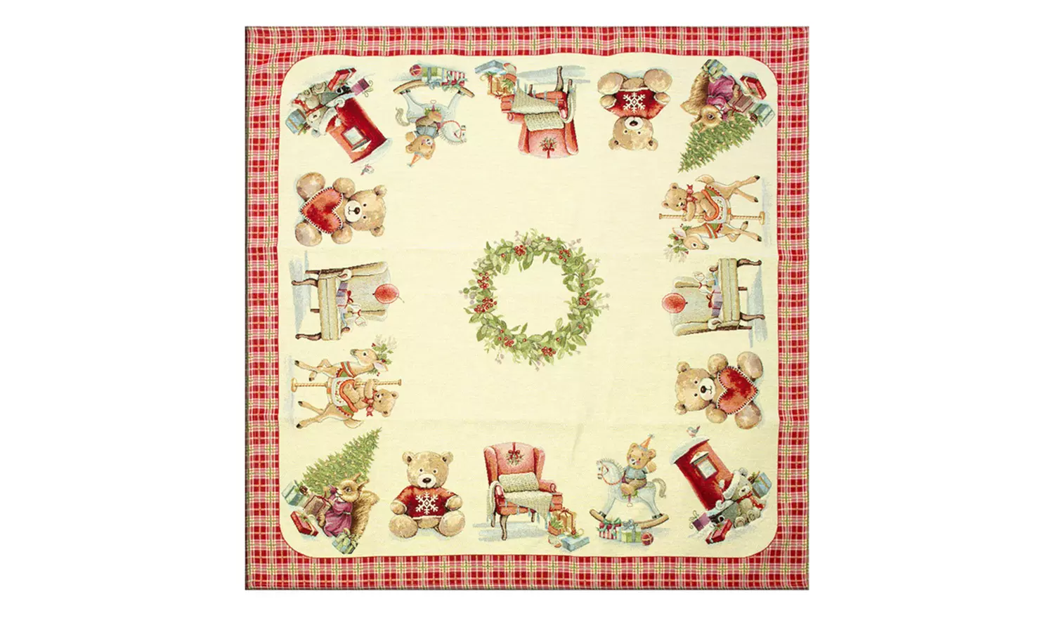 Centrotavola Natalizio in tessuto gobelin