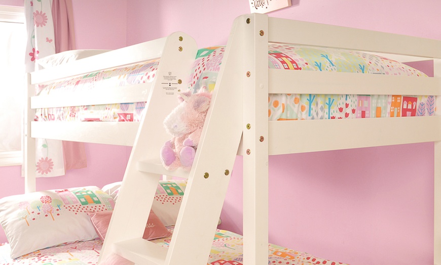 Image 7: Solid Pine Triple Bunk Bed with Optional Mattresses