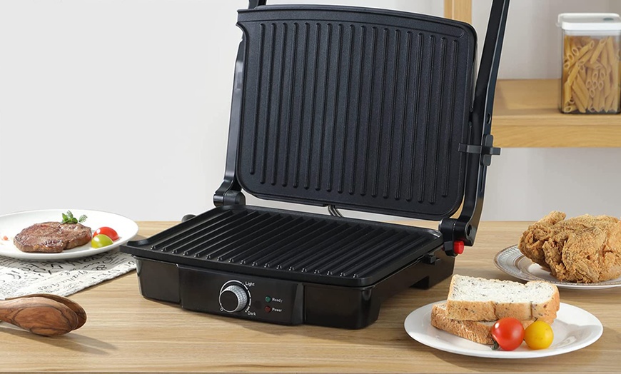 Image 5: HomCom Panini Toaster Machine