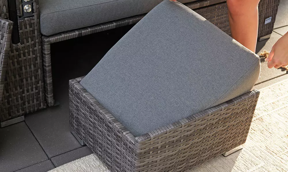 Home Deluxe Strandkorb mit Liegefunktion „Holby“