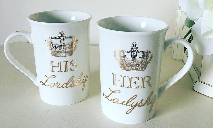 Image 1: His Lordship & Her Ladyship Mugs