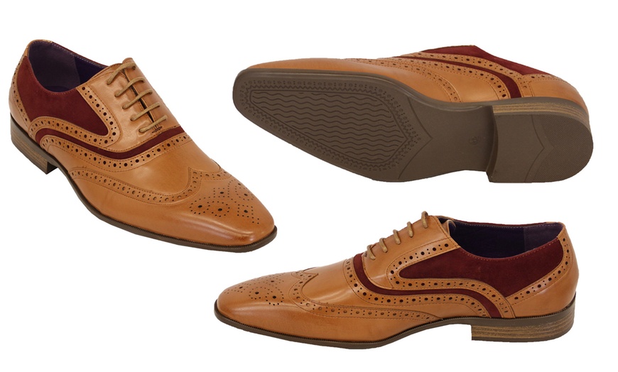 Image 8: Men's Brogue Italian Shoes