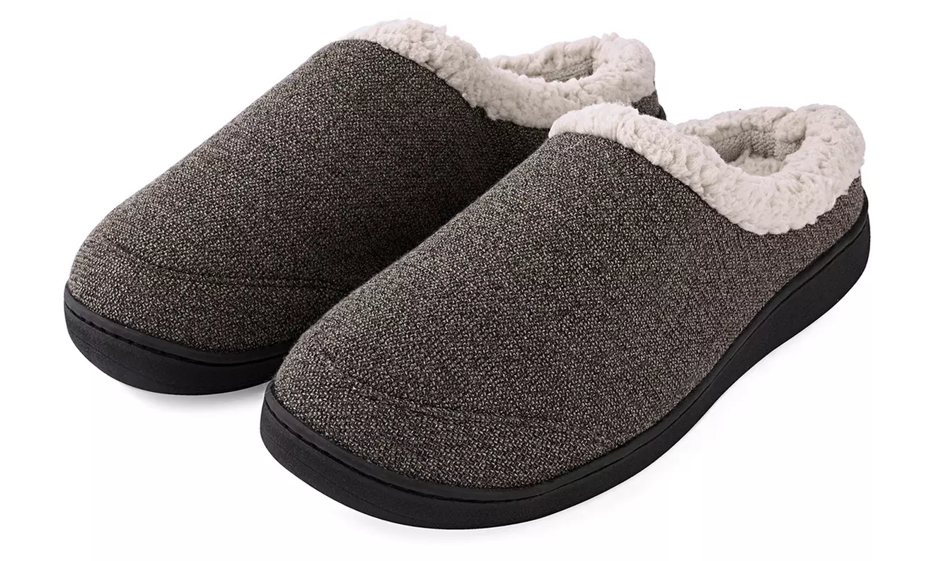 DS Collection Men's Memory Foam Anti-Slip Slippers - Second Medium