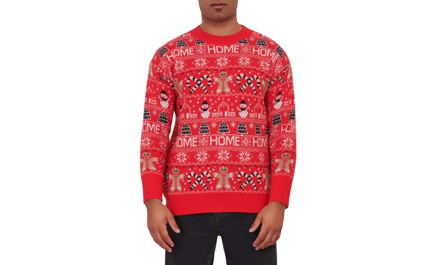 Image 8: Unisex Festive Gingerbread Knitted Christmas Jumper