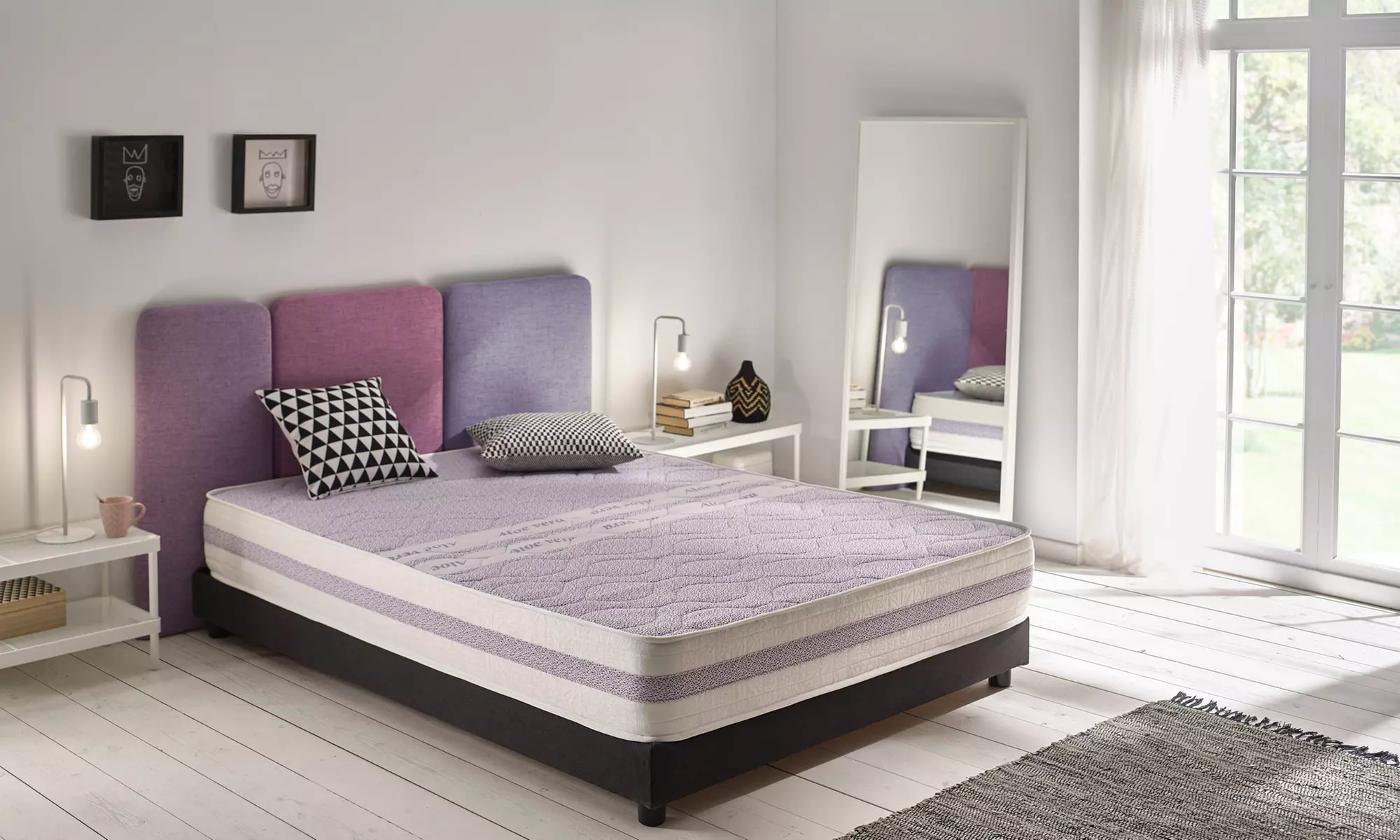 Matratze mit Aloe-Vera-Fasern in der Größe nach Wahl - Primary Image