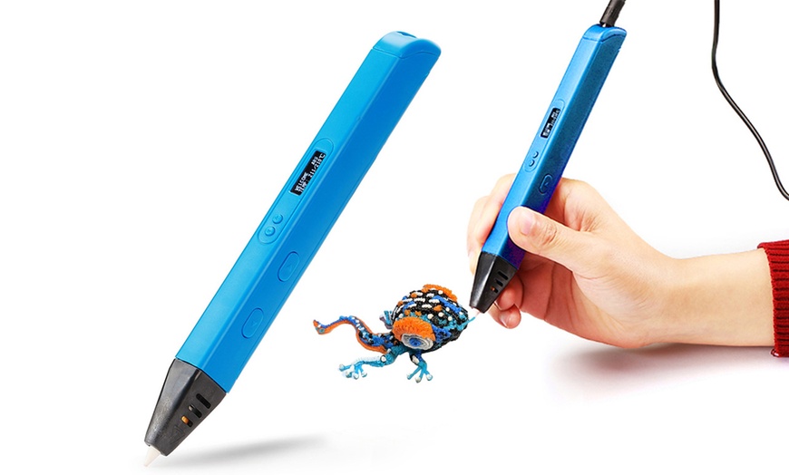 Image 2: 3D Printing Pen with OLED Display and PLA Filament