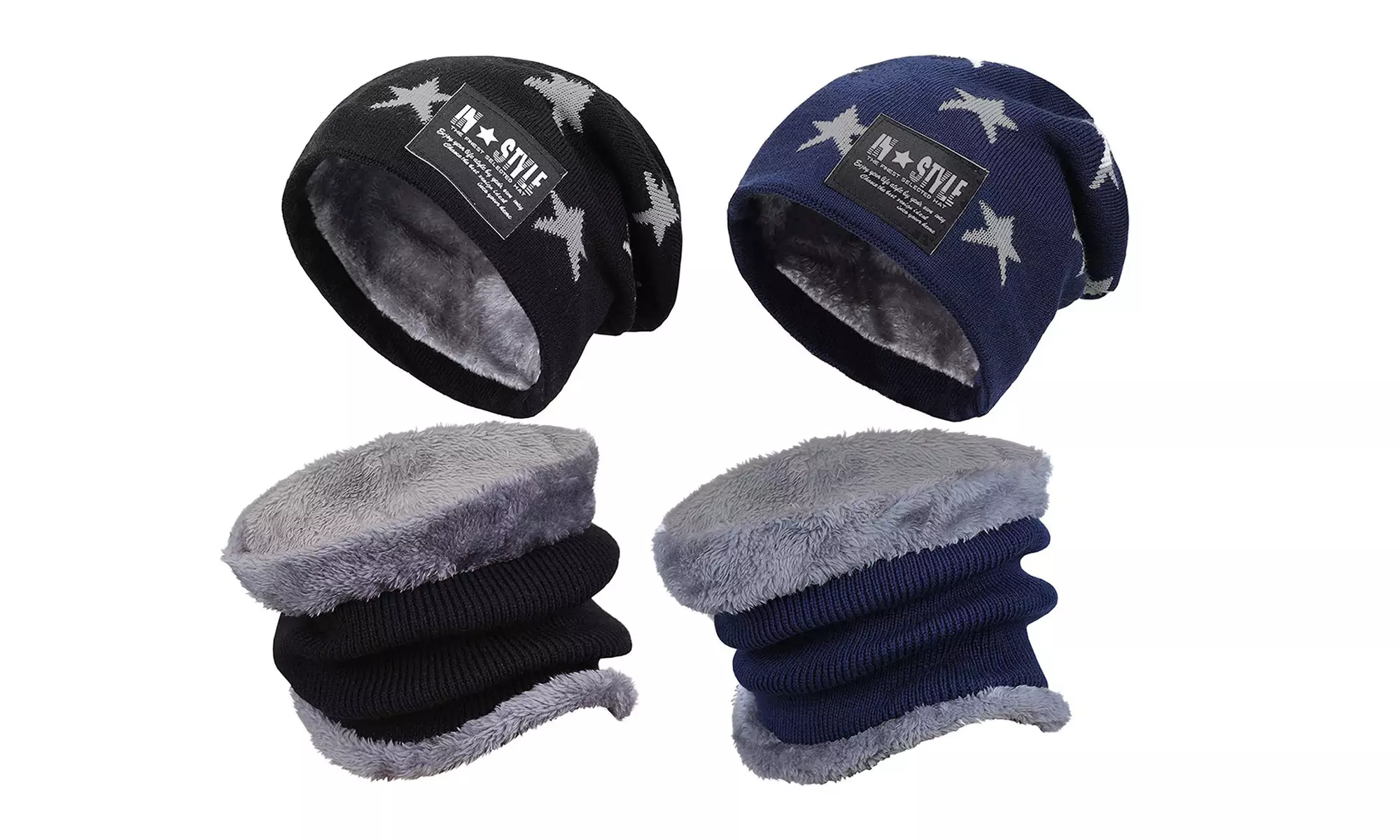 Muts voor kinderen, naar keuze met bijpassende sjaal