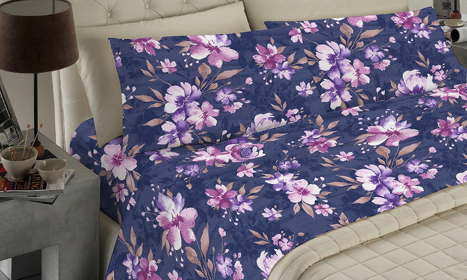 Completo Lenzuola No Stiro, Microfibra effetto Seta, Made in Italy disponibile in vari modelli, colori e misure