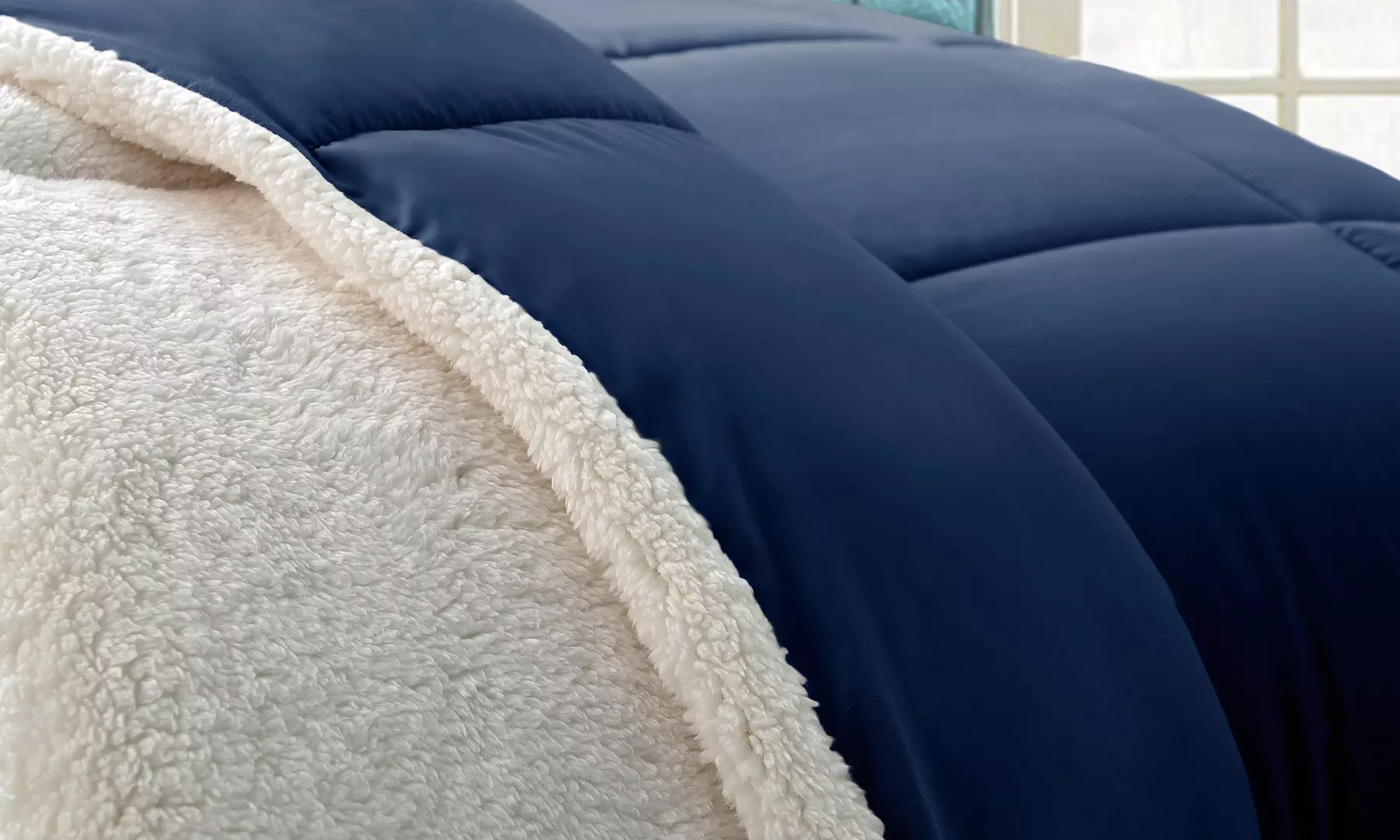Kathy Ireland Sherpa Comforter Set (3-Piece) - Second Medium