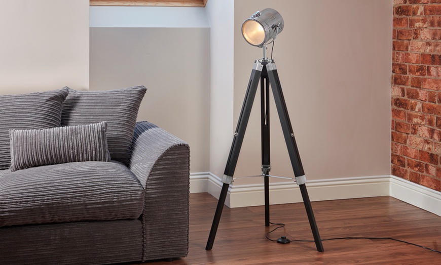 Image 12: Nautical Tripod Floor Lamp