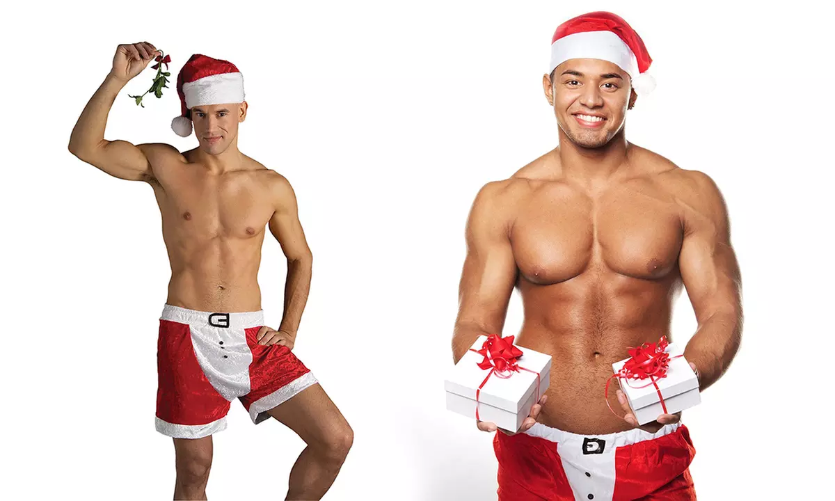 Weihnachtsoutfit für Herren mit passender Mütze (47% sparen*) - Primary Image