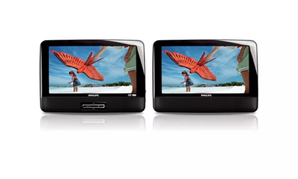 Philips 7" Dual-Screen Portable DVD Player (Manufacturer Refurbished) - Primary Image