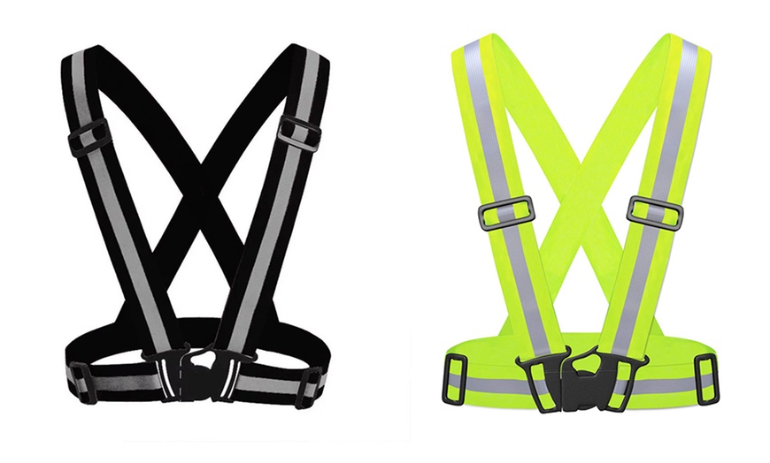 Image 10: Reflective Adjustable Safety Vest