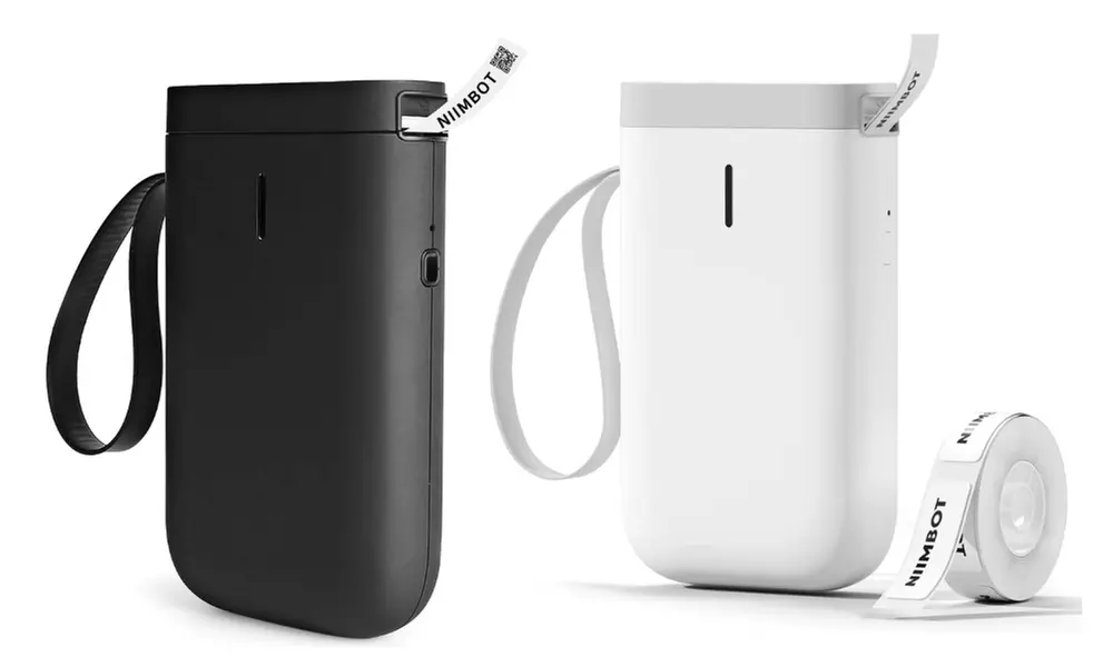 Imprimante d'étiquettes thermiques portable avec rouleau d'étiquettes