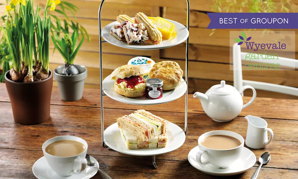 FINAL DAY: Afternoon Tea for Two or Four at Wyevale Garden Centres, 126 Locations (Up to 41% Off) - Primary Image