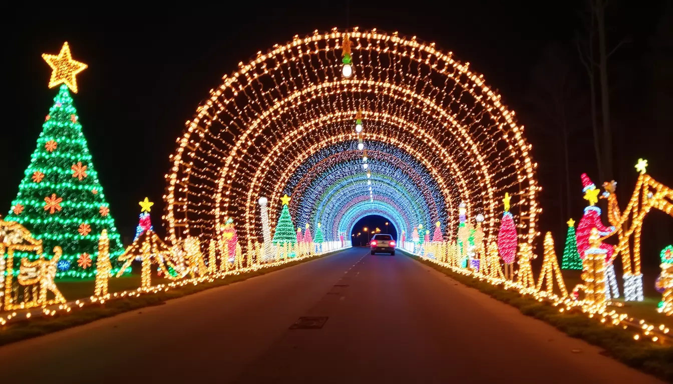 Experience Festive Magic: Enchanted Light Festival Drive-Through Holiday Lights for the Whole Family - Primary Image