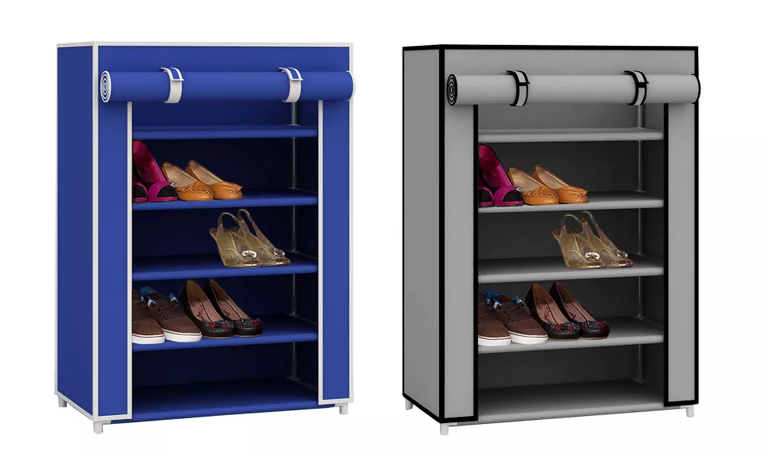 Sunbeam 5-Tier 15-Pair Shoe Closet with Dust-Free Cover - Primary Image