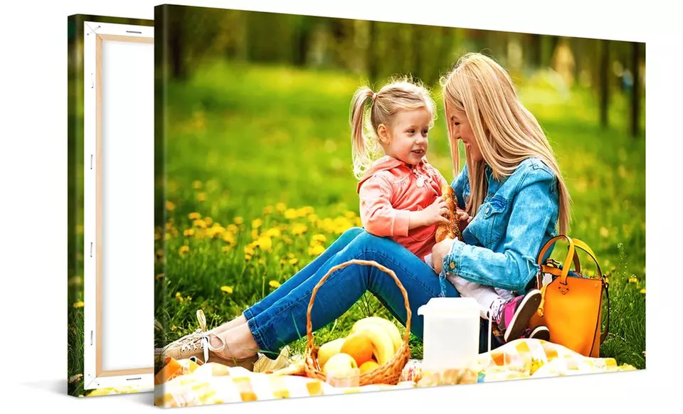 One 16x12", 20x16", or 36x24" Custom Canvas Print with Custom Text from CanvasOnSale (Up to 90% Off)  - Primary Image