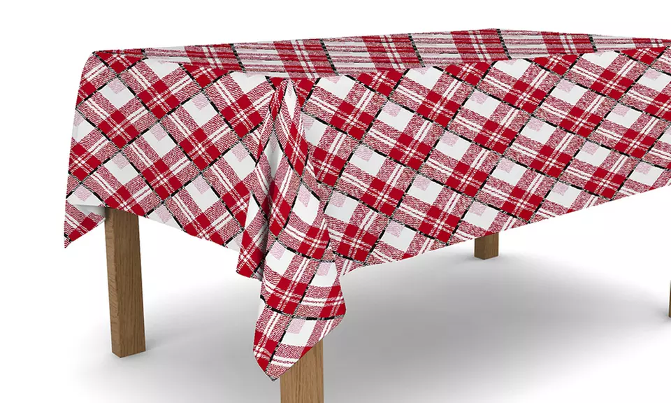 Tischdecke aus gewachstem PVC