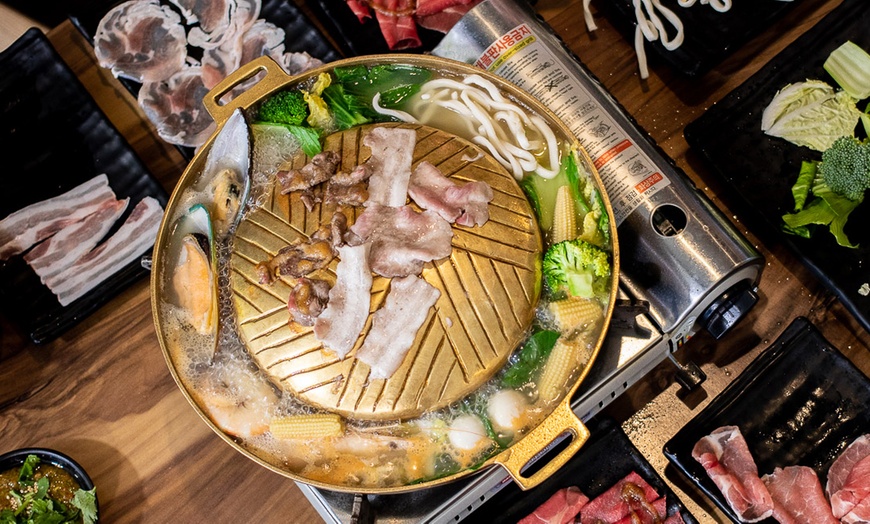 Image 1: AYCE Hot Pot and BBQ with Drinks