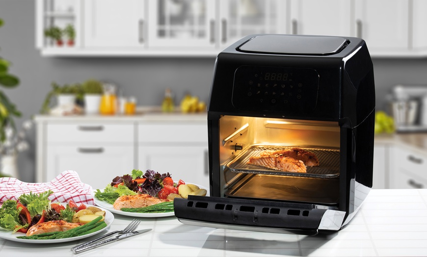 Image 3: Daewoo 12L 1800W Rotisserie Air Fryer Oven