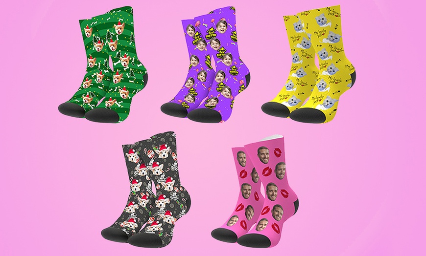 Image 2: Chaussettes personnalisables avec Justyling