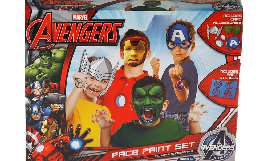 Image 1: Marvel Avengers Face Paint Set