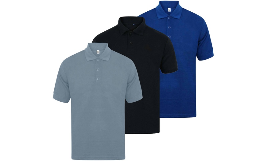 Image 8: Mens Polo T-Shirts