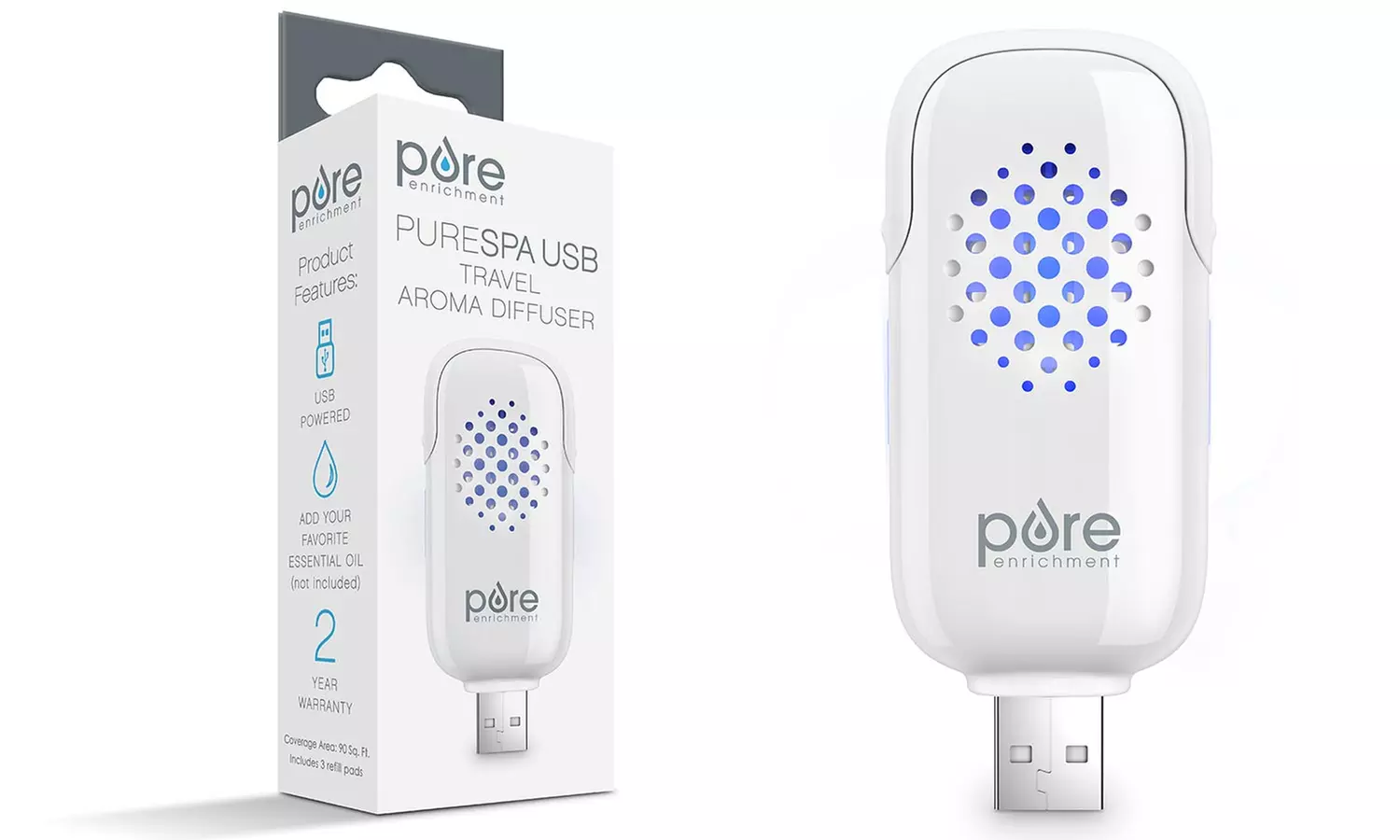 PureSpa USB Personal Aroma Diffuser - Primary Image