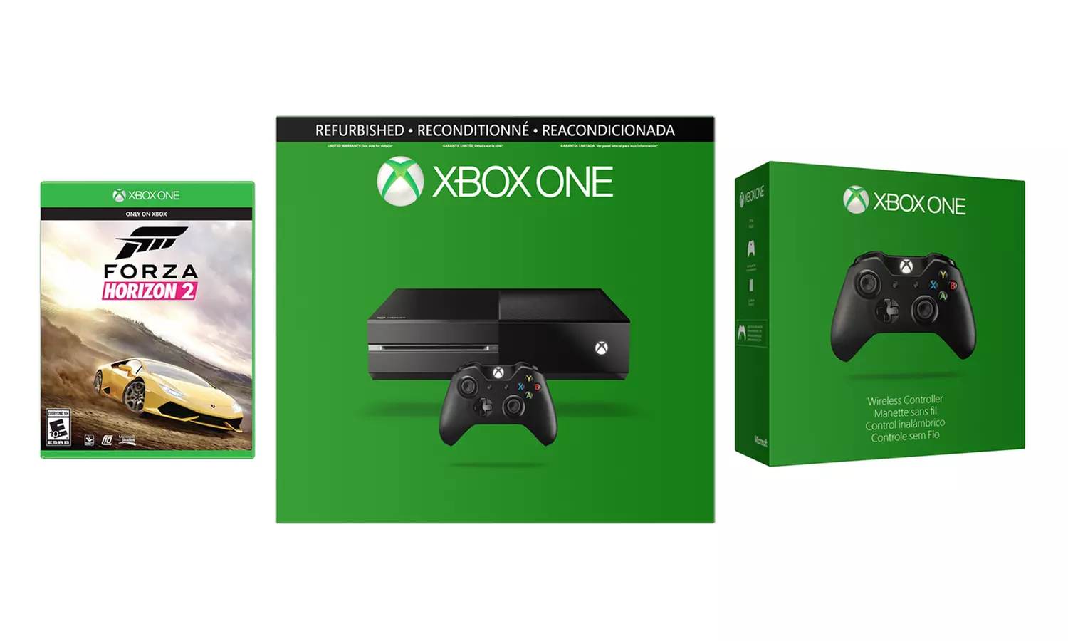 Xbox One 500GB with Extra Controller and Forza Horizon 2 (Manufacturer Refurbished) - Primary Image