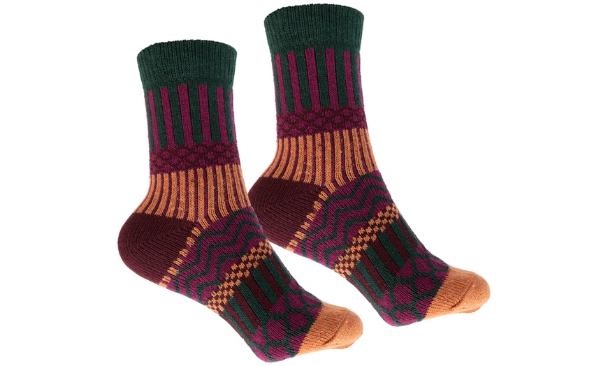 Image 3: Women's Patterned Winter Socks Five-Pack