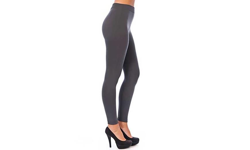 Image 5: Fleece Lined Leggings Two-Pack