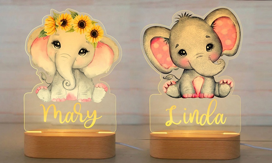 Image 5: One or Two Custom Kids' Night Light from Justyling