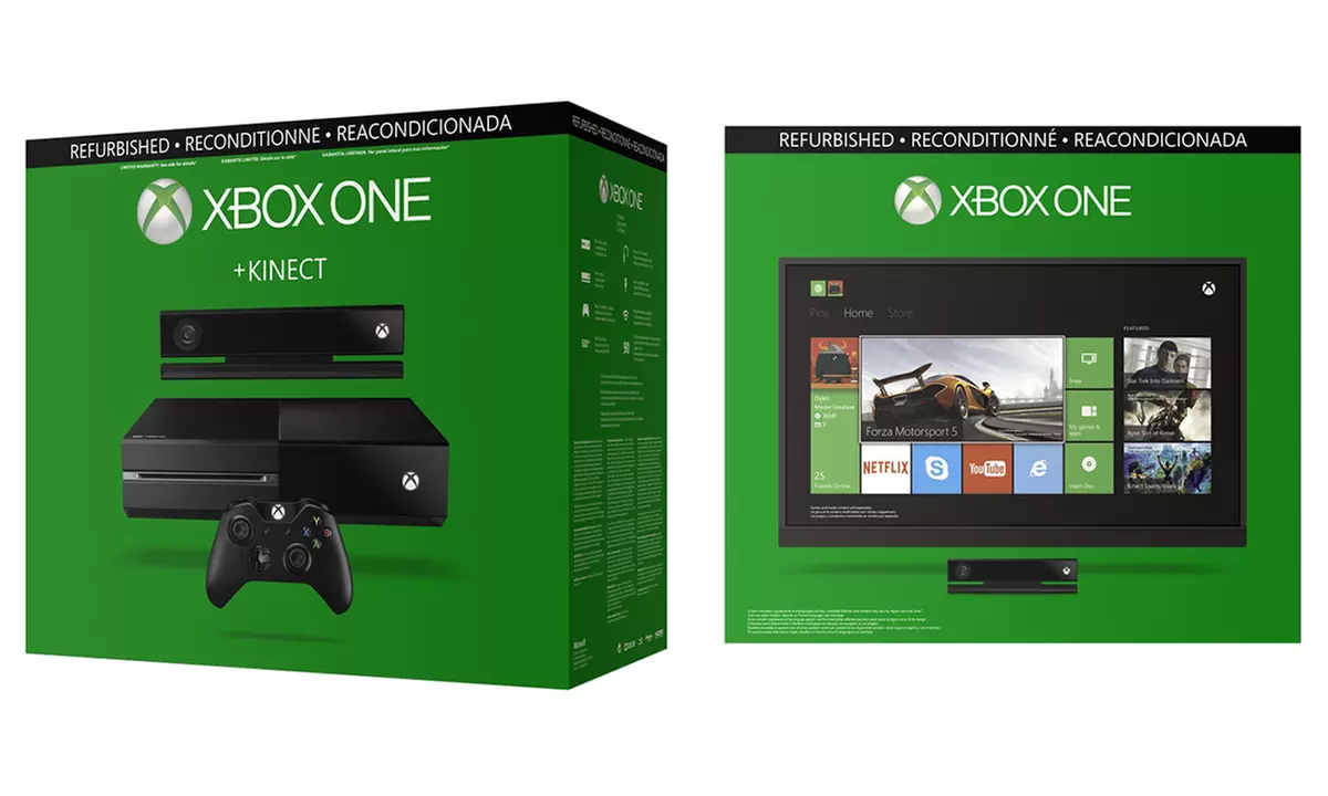 Xbox One 500GB Console with Kinect and Halo 5 (Manufacturer Refurbished) - Second Medium