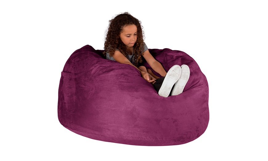 Image 4: Big Bertha Suede Bean Bags